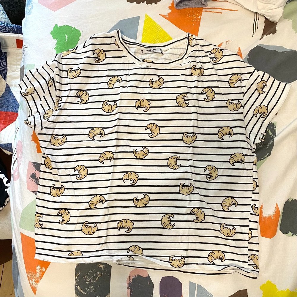Stripped Croissant Tee